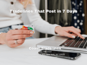 woman finding tradelines that post fast