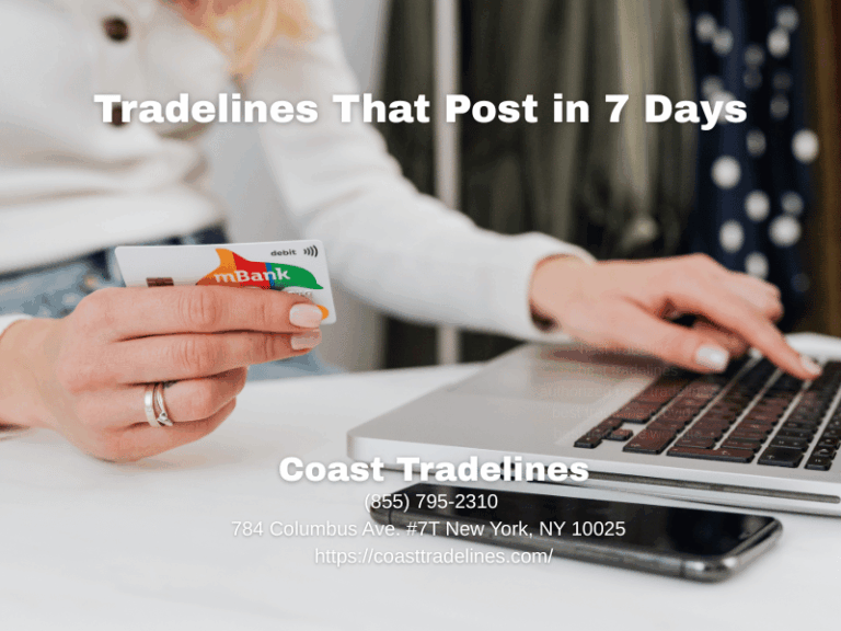 woman finding tradelines that post fast